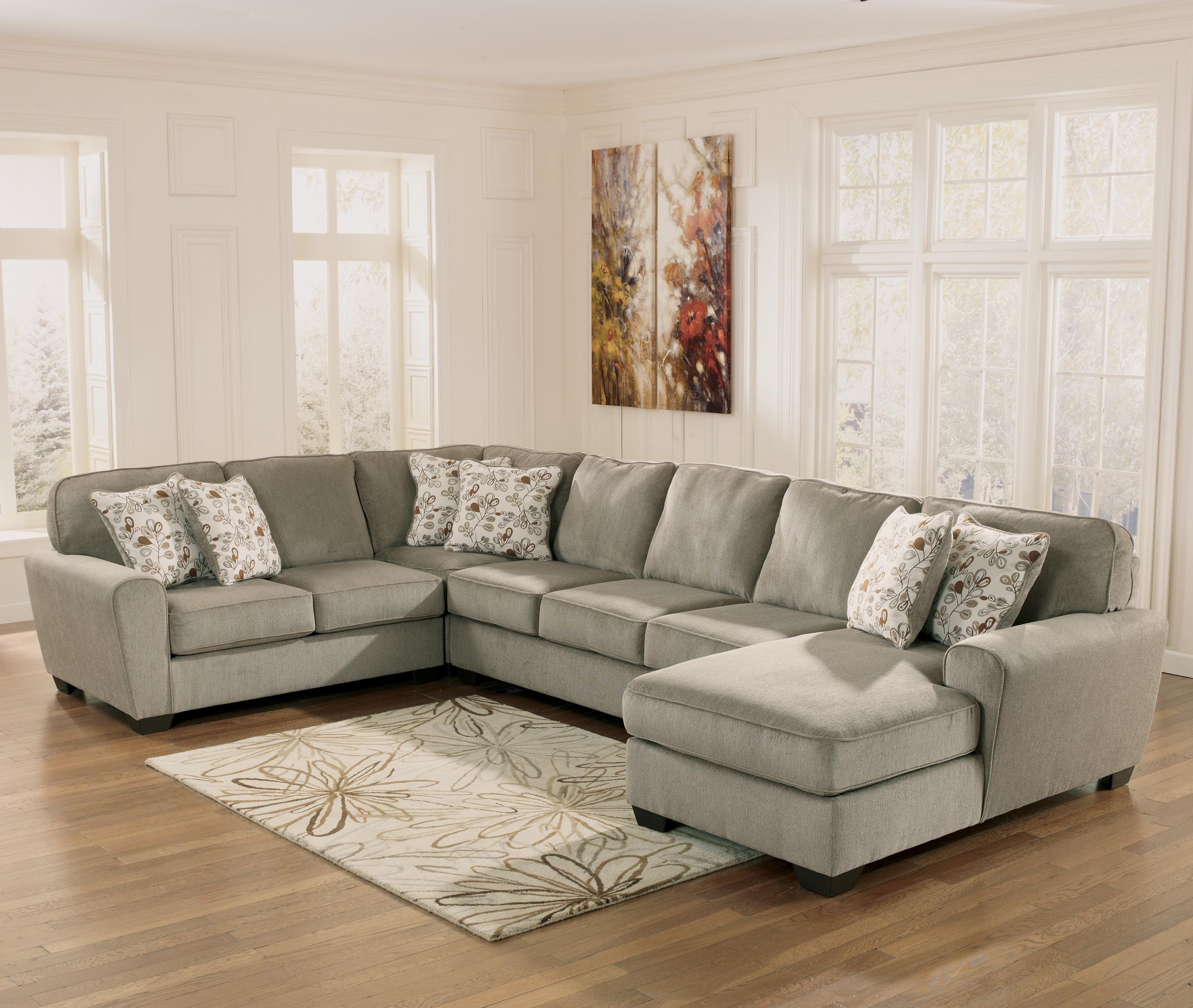Ashley Furniture Patola Park Patina 4Piece Sectional with Right